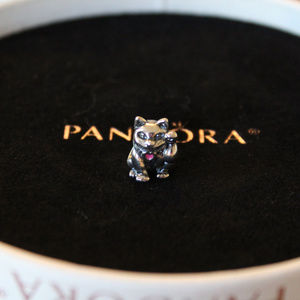 Pandora Waving Cat Charm